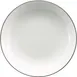 International Tableware TB-110-BL - 40oz White/Black Porcelain Pasta Bowl, 10" Diameter - 1 Dozen 1 image