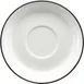 International Tableware TB-2-BL - Round 6.125" Porcelain Saucer, Black Underglaze, Bistro - 1 Dozen 1 image