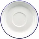 International Tableware TB-2-CB – Round 6‑1/8" Porcelain Saucer, White with Blue Underglaze - 1 Dozen 1 image