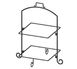 International Tableware WR-132 Tiered Display Stand 1 image