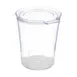 APS Germany APS 10506 Disposable Super Cup Set, 8 Clear Plastic Cups with Lids, 16/Case 1 image