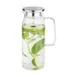 APS Germany APS 10792 - 50.75 Oz Decanter Carafe, 4"Lx5.6"Wx10.3"H, Metal Lid with Strainer - 1/Case 1 image
