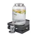 APS Germany APS 10855 - 236.75 oz Glass Beverage Dispenser, 7 " x 12 " Clear, Thick-Walled Ribbed - 1/Case 2 image