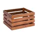 APS Germany APS 11722 - Superbox GN 1/2 Crate, 11"1/8 x 13"3/4 x 7"7/8, Wood Brown, - 1/Case 1 image