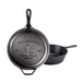 Lodge LCCYW - 3.2 Qt Cast Iron Skillet, 10-4/5" Dia x 4" H, Helper Handle, Induction Ready, USA Made 1 image
