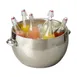 Steelite 7600CV035 Double Wall Beverage Tub, 7.0" x 17.75", 5-7 Gallon (20-24 Qt), Stainless Steel 1 image