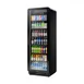 True CVM-20-HC~EGC01 Merchandiser Refrigerator - 6 Shelves, Black Finish, Curved-Glass Door, HP, USA 1 image