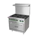 Supera PR6-N 36" Commercial Gas Range with 6 Burners & 1 Oven, Natural Gas - 210,000 BTU 1 image