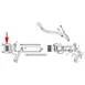 AllPoints 1881016 Blade & Holder Assembly, 7/16" cut, blades 1 image
