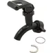 AllPoints 1901406 Pinch Faucet, Black Plastic Spigot with Wing Nut and Washers, 1/4" Thread 1 image