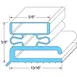 AllPoints 741189 Door Gasket 1 image