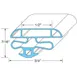 AllPoints 741214 Door Gasket 1 image