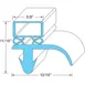 AllPoints 741303 Door Gasket, 27" x 28-3/4" (NET Price) 1 image