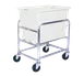 Winholt 30-6-A-WH NSF Aluminum Base Bulk Mover with 6 Bushel White Tub 1 image