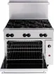 Vulcan 36S-6BN 36" Natural Gas Restaurant Range w/ (6) Burners, (1) Standard Oven, 215.000 BTU 4 image