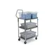 Lakeside 4311 Handler Stainless Steel 3 Shelf Light Duty Utility Cart w/ 15-1/2" x 24" Shelf Size 3 image