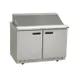 Delfield 4448NP-18M 48" Mega Top Sandwich / Salad Prep Table w/ 2 Doors, 18 Pans 1 image