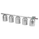 Nemco 6006-5 Heat Lamp, Single Row Suspension Bar, Chain Hung, 5 Bulb 1 image