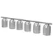 Nemco 6006-6 Heat Lamp, Single Row Suspension Bar, Chain Hung, 6 Bulb 1 image