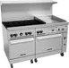 Vulcan 60SS-6B24GP 60" LP Gas Restaurant Range w/ (6) Open Burners, 24" Griddle Right, (2) Standard Ovens, 278.000 BTU 2 image