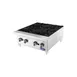 Atosa USA ACHP-4 24" Countertop Gas Hotplate with Manual Controls, 4 Burners - Open box 1 image