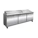 IKON ISP72M 72" Three Section Mega Top Sandwich/Salad Prep Table w/ 3 Solid Doors, 27 Pans, 18 cu. ft. - Open box 1 image
