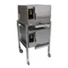 AccuTemp E34803E140 DBL 6 Pan Electric Boilerless Convection Steamer, Double Stacked, Plumbed 1 image