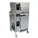 AccuTemp E3/E62081E060 DBL 9 Pan Boilerless Convection Steamer, Double Stacked, Stand, Plumbed 1 image