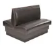 American Tables & Seating AD-36-D GR4 30"L Double Deuce Plain Back, Fully Upholstered Booth, 36" Height 1 image