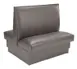 American Tables & Seating AD-42 GR4 46"L Double Plain Back, Fully Upholstered Booth, 42" Height 1 image