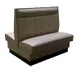 American Tables & Seating AD-426-D GR4 46"L Double 6 Channel Back, Fully Upholstered Booth, 42" Height 1 image