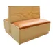 American Tables & Seating AD36-WBB-PSD GR4 30"L Double Deuce Bead Board Back, Wood Platform Seat Booth, 36" Height 1 image