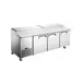Grista GRPZ-3D 92" 3-Section Refrigerated Pizza Prep Table w/ 3 Doors, 24 cu. ft. 1 image