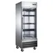 U-STAR USFZ-1D-G 29" 1-Section Glass Door Reach-In Freezer, Bottom Mount, 23 cu. ft., Stainless Steel 1 image