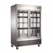 U-STAR USFZ-2D-G 54" 2-Glass Door Reach-In Freezer, Bottom Mounted, 48 cu. ft., Stainless Steel 1 image
