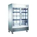 U-STAR USRF-2D-G 54" 2-Section Reach-In Refrigerator w/ 2 Glass Doors, Bottom Mount, 48 cu. ft. 1 image