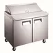 U-STAR USSL-2D/36 36" Two Section Sandwich / Salad Prep Table w/ 2 Doors, 12 pans, 9 cu. ft. 1 image