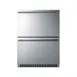 Summit ADRD24 24" Indoor/Outdoor Undercounter Refrigerator w/ 2 Drawers, 4.8 cu.ft. 2 image