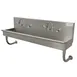 Advance Tabco 19-18-40-ADA-F 40" Wall Mounted Multi-Station Hand Sink with Wrist Faucet - 16 gauge 1 image
