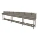 Advance Tabco 19-FM-120FV 120" Freestanding Multi-Station Hand Sink without Faucet w/Foot Valves 1 image