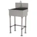 Advance Tabco 19-FM-23EF 23" Freestanding One-Station Hand Sink with e-Faucet- 16 gauge 1 image