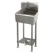 Advance Tabco 19-FM-23FV 23" Freestanding One-Station Hand Sink without Faucet-Single Foot Valve 1 image