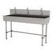 Advance Tabco 19-FM-60EFADA 60" Freestanding Multi-Station Hand Sink with e-Faucet - 16 gauge 1 image