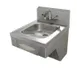 Advance Tabco 7-PS-46 20" Wall Mounted Hand Sink w/ Wrist Faucet, Soap & Towel Dispenser-18 gauge 1 image