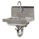 Advance Tabco 7-PS-50 17" Wall Mounted Hand Sink with Faucet - 20 gauge 1 image