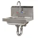 Advance Tabco 7-PS-54 17" Wall Mounted Hand Sink with Faucet & P-trap - 20 gauge 1 image