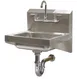 Advance Tabco 7-PS-57 17" Wall Mounted Hand Sink with Faucet & P-trap - 20 gauge 1 image