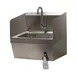 Advance Tabco 7-PS-59 17" Wall Mounted Hand Sink w/Hands Free Faucet & Single Knee Valve-20 gauge 1 image