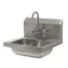 Advance Tabco 7-PS-60 17" Wall Mounted Hand Sink with Faucet - 20 gauge 1 image