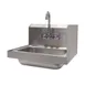 Advance Tabco 7-PS-66R 17" Wall Mounted Hand Sink with Faucet & Right Splash - 20 gauge 1 image